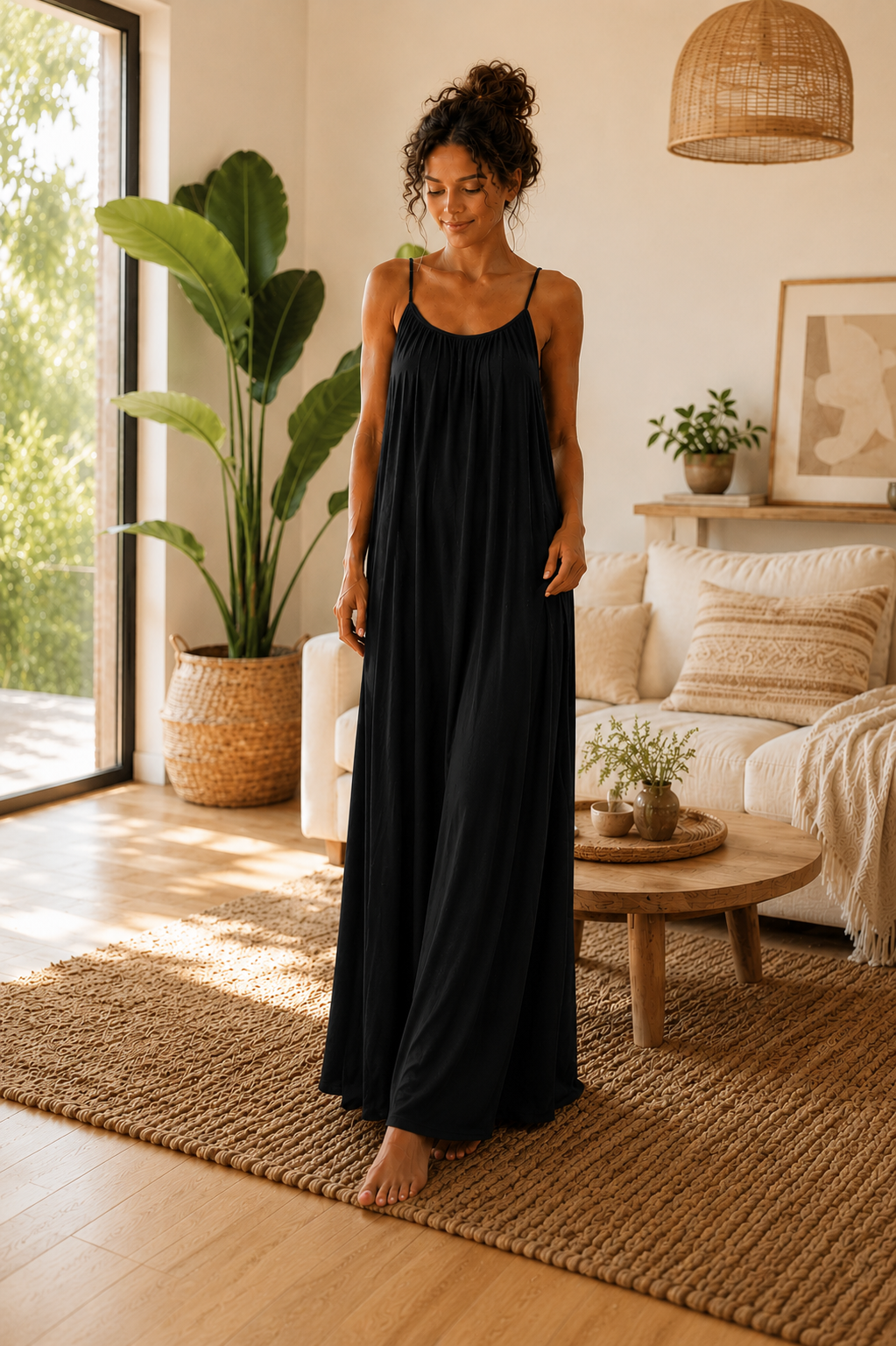 Vestido Solvéra en el salón